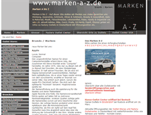 Tablet Screenshot of marken-a-z.de